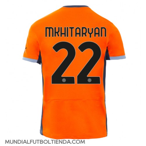 Camiseta Inter Milan Henrikh Mkhitaryan #22 Tercera Equipación Replica 2023-24 mangas cortas